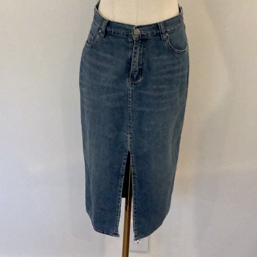 Jill Stuart “Vintage” denim skirt